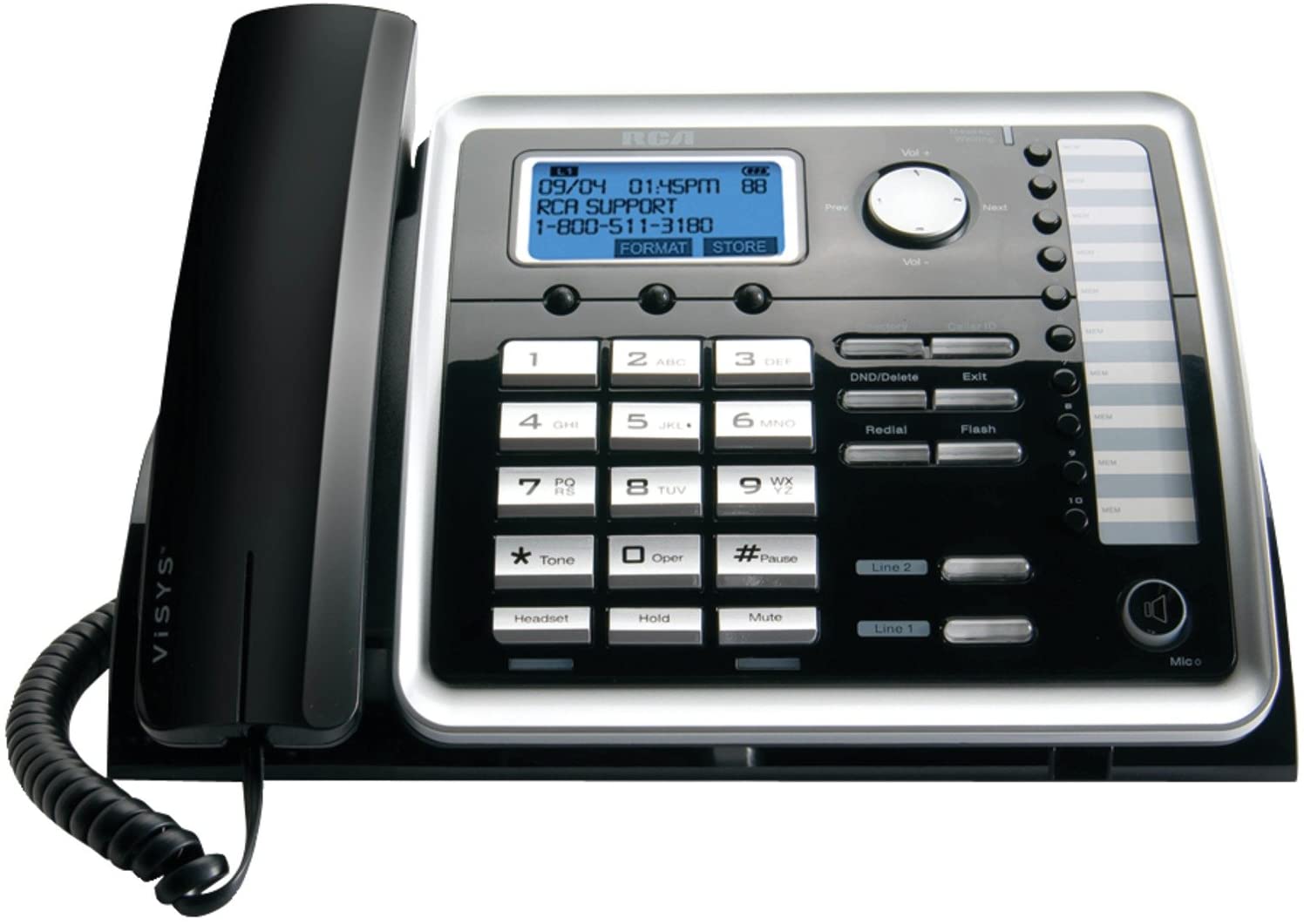 RCA 25214 na 1-Handset 2-Line Landline Telephone RCA 25214 na 1-Handset 2-Line Landline Telephone